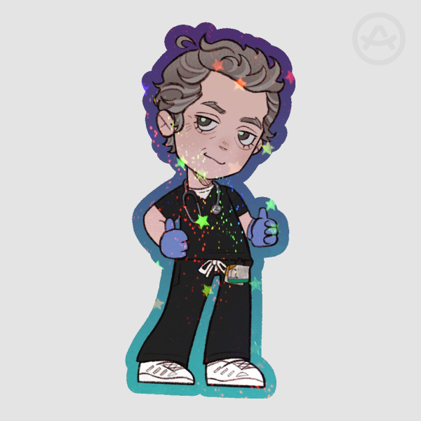 Holo Abbot Sticker