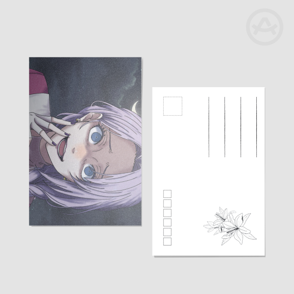 Crazy Mona Postcard