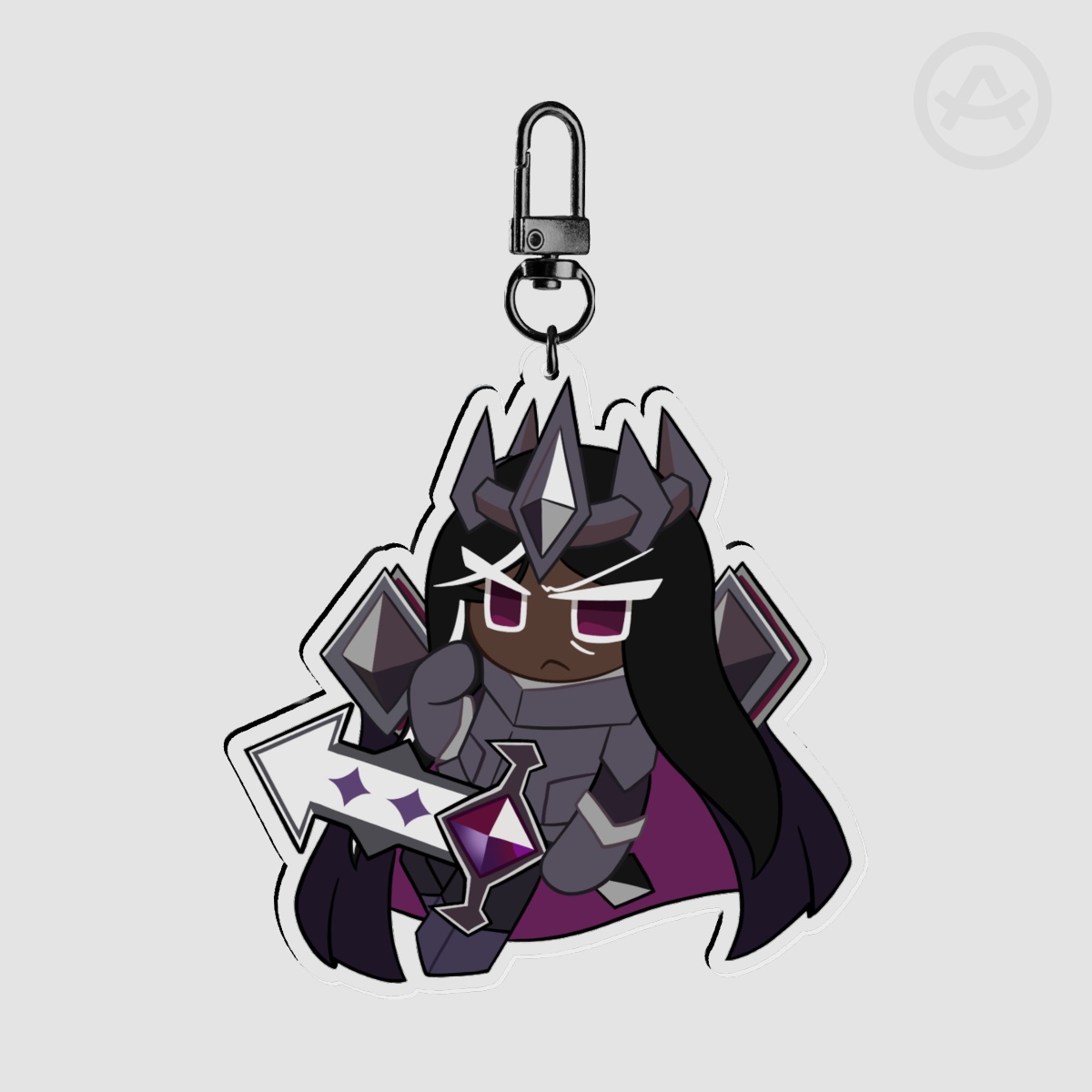 Dark Cacao Cookie Keychain
