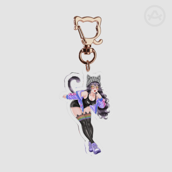 Leaning Acrylic Keychain