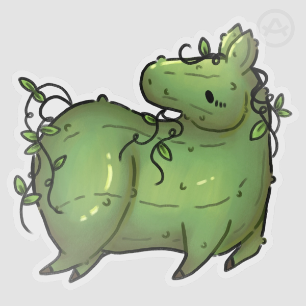 Pickle Horse Sticker