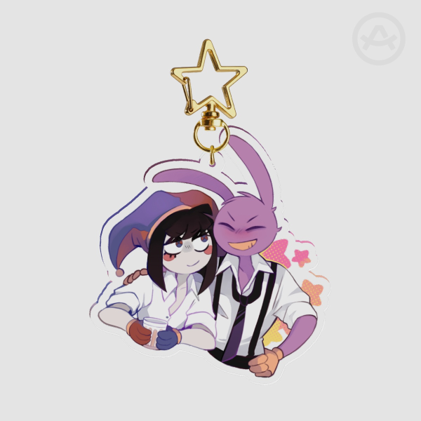 Funnybunny - 2.76" Clear Acrylic Keychain