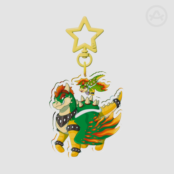 Dragon inspired by Bowser - Keychain