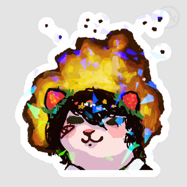 trashcat kaboom Die Cut Stickers