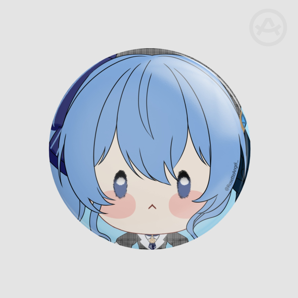 Hoshimachi Suisei Round Badge (Button Pin)
