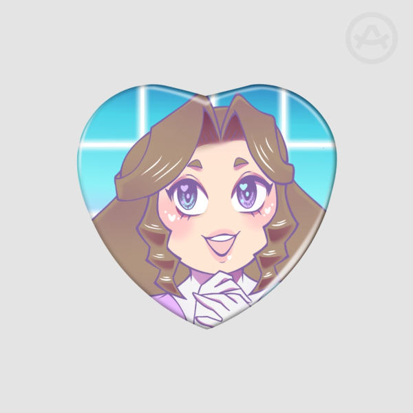 Sealeste Heart Shape Holographic Badges