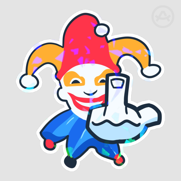 BALATRO RARE JOKER HOLOGRAPIC STICKER