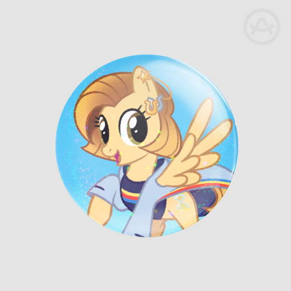 13th Doctor Whooves Button