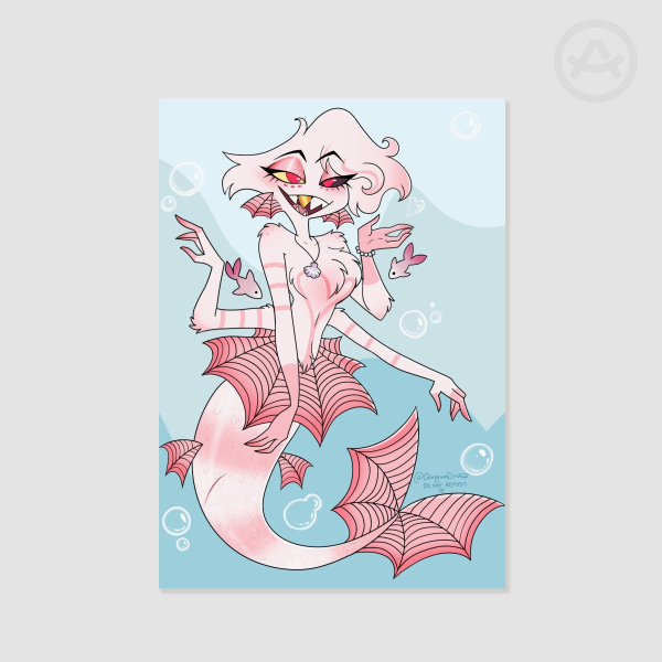 Mermaid Angel Dust Poster