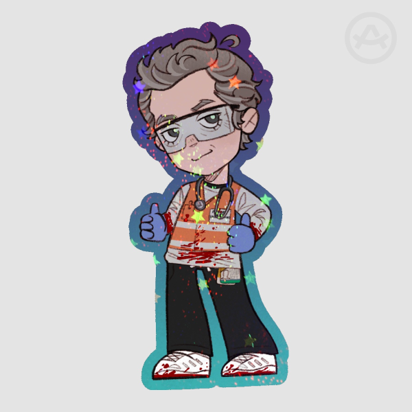 Holo Bloody Abbot Sticker