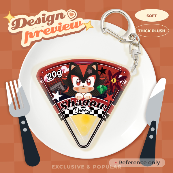 Shadow Squishy Cheese Jelly Keychains