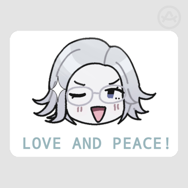 Eito Love and Peace! Die Cut Sticker