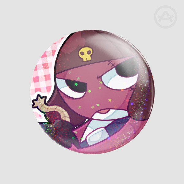 Giroro Glitter Badge