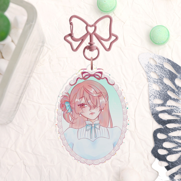 [OC] Naoka Harumiya Pearl Glitter Keychain