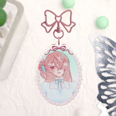 [OC] Naoka Harumiya Pearl Glitter Keychain