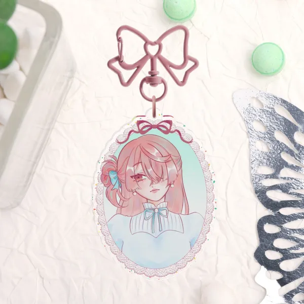 [OC] Naoka Harumiya Pearl Glitter Keychain