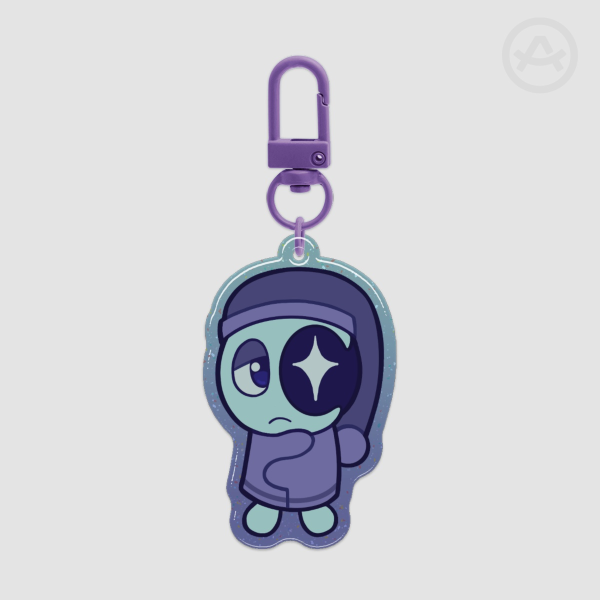 Chibi Astro! | Glitter Epoxy Keychain