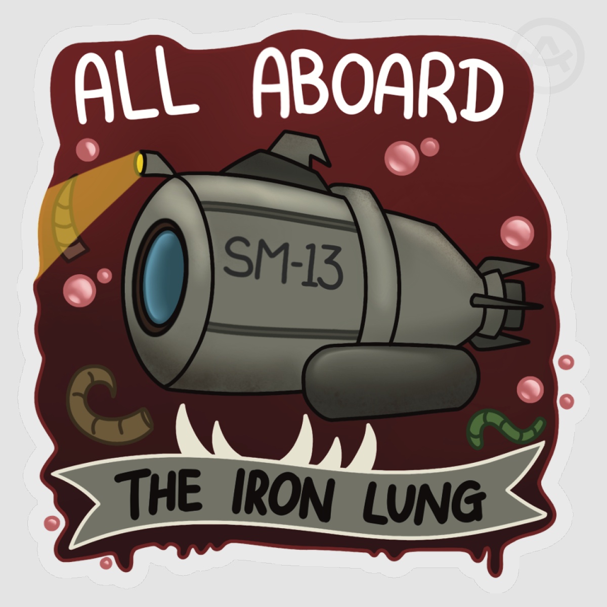 Iron Lung Chibi Submarine Sticker