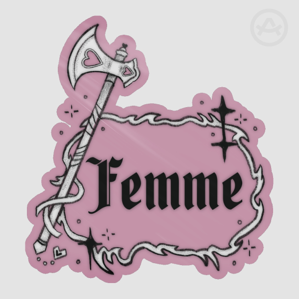 Femme Medieval Sticker