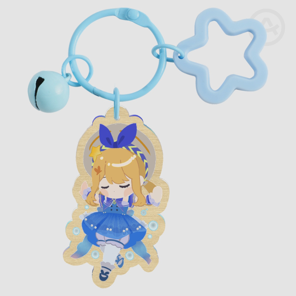Nikki Wood Keychains-floating
