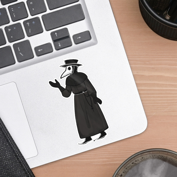 Medieval Plague Doctor Sticker