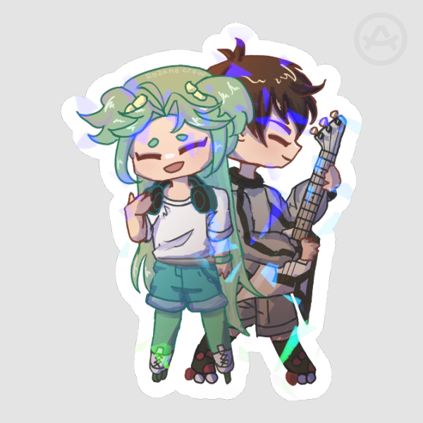 Lucky Cyan x Luo Sticker