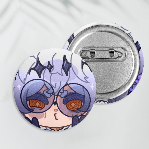 Skully Plush Button