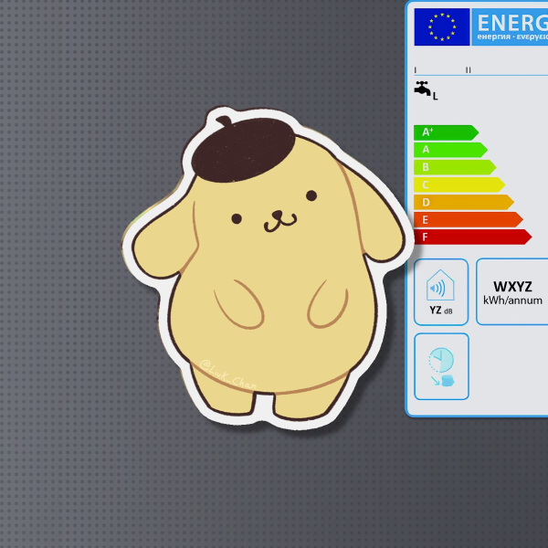 Pompompurin (Sanrio) Shaped Fridge Magnets - 2.36""(60mm)