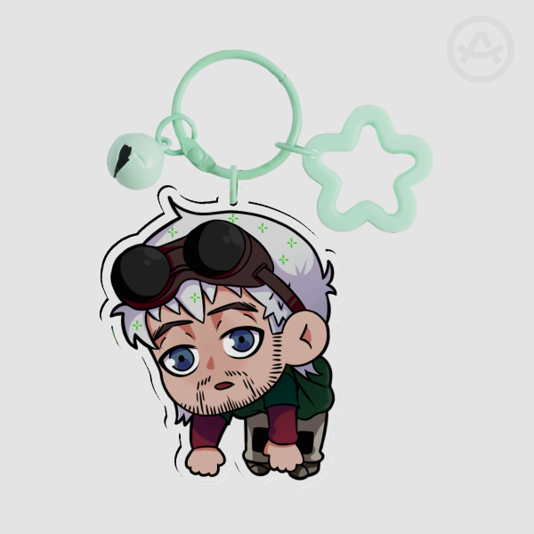 Jack the Welder Clear Acrylic Keychain