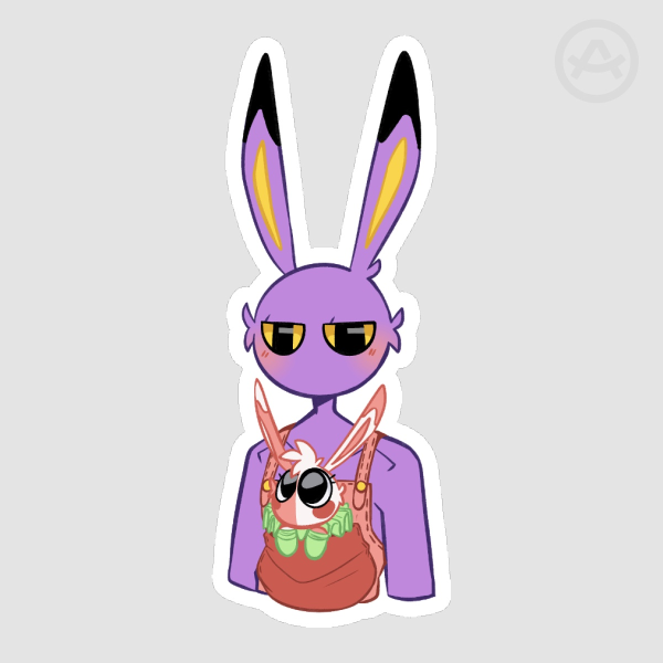 Jax & Harley Pocket Pouch Matte Die Cut Sticker