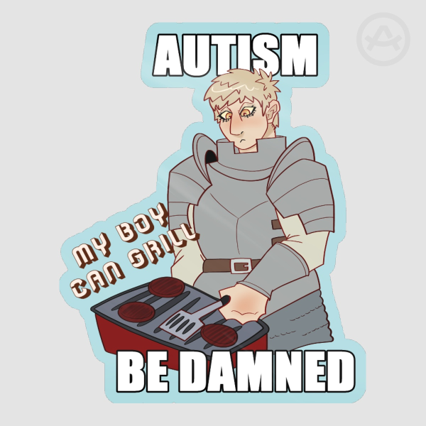 Laois Dungeon Meshi Autism Sticker