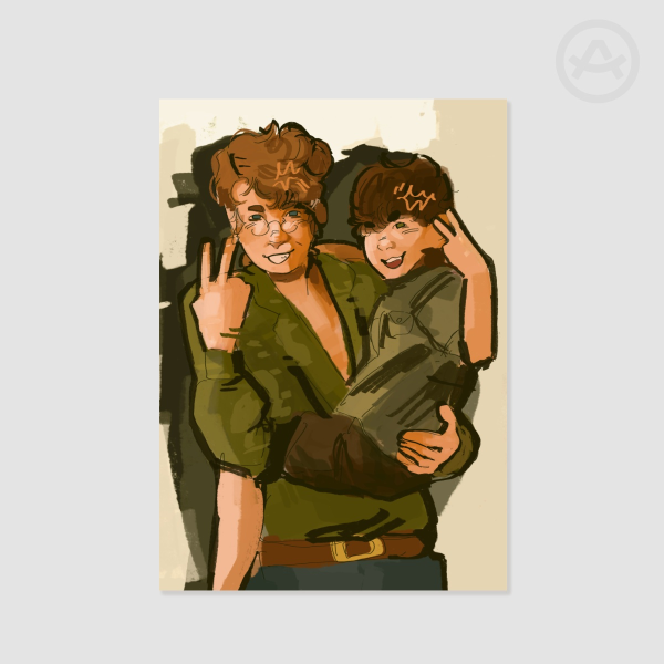 Fiddleford and Tate McGcuket poster