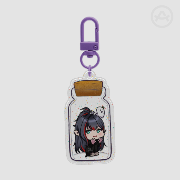 Mika Melatika Epoxy Glitter Acrylic Keychains