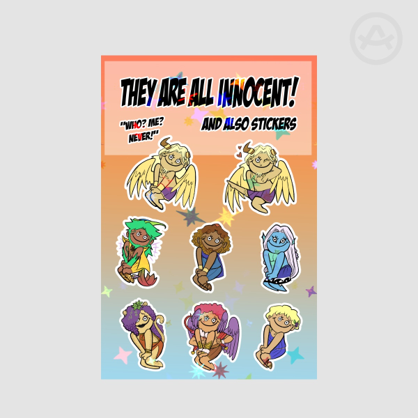 Innocent army Stickers Sheet