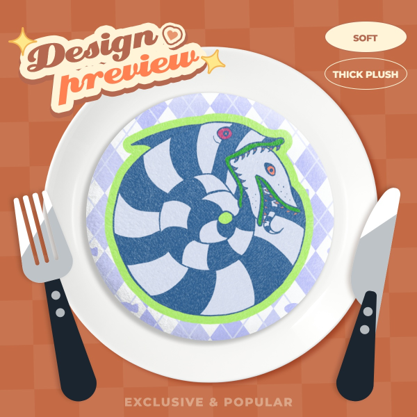 Beetlejuice | Sandworm Plush Pin