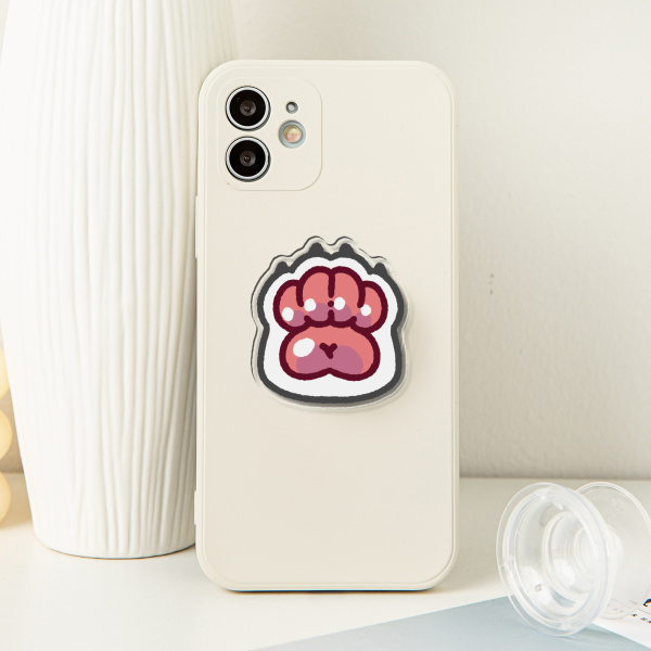 White Squishpaw Phone Holder
