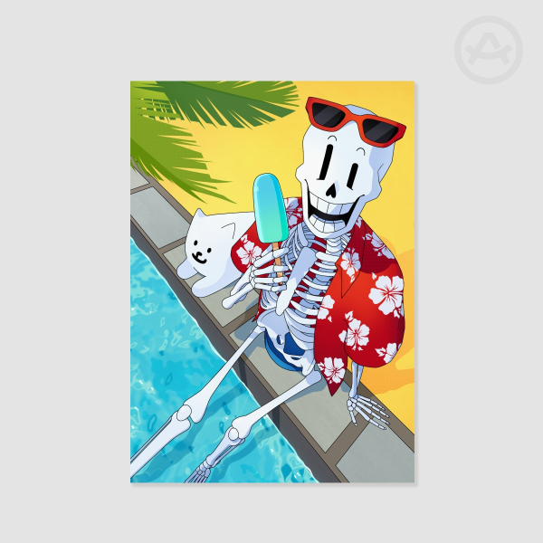 Summer Papyrus Undertale Poster