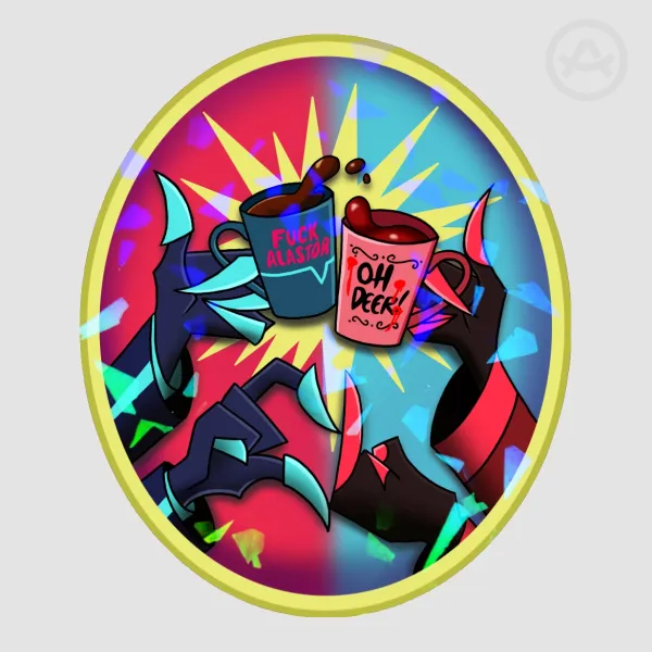 Complicated & Sad Mugs - Broken Glass Sticker