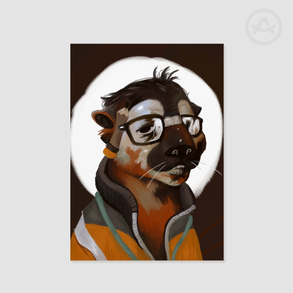 Kim Kitsuragi "Animal Jam" Otter Print