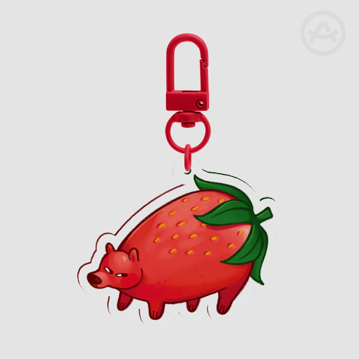 Strawbearry Keychain