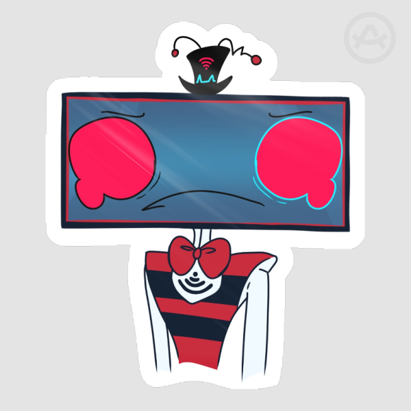Wide Monitor Vox Doodle Stickers