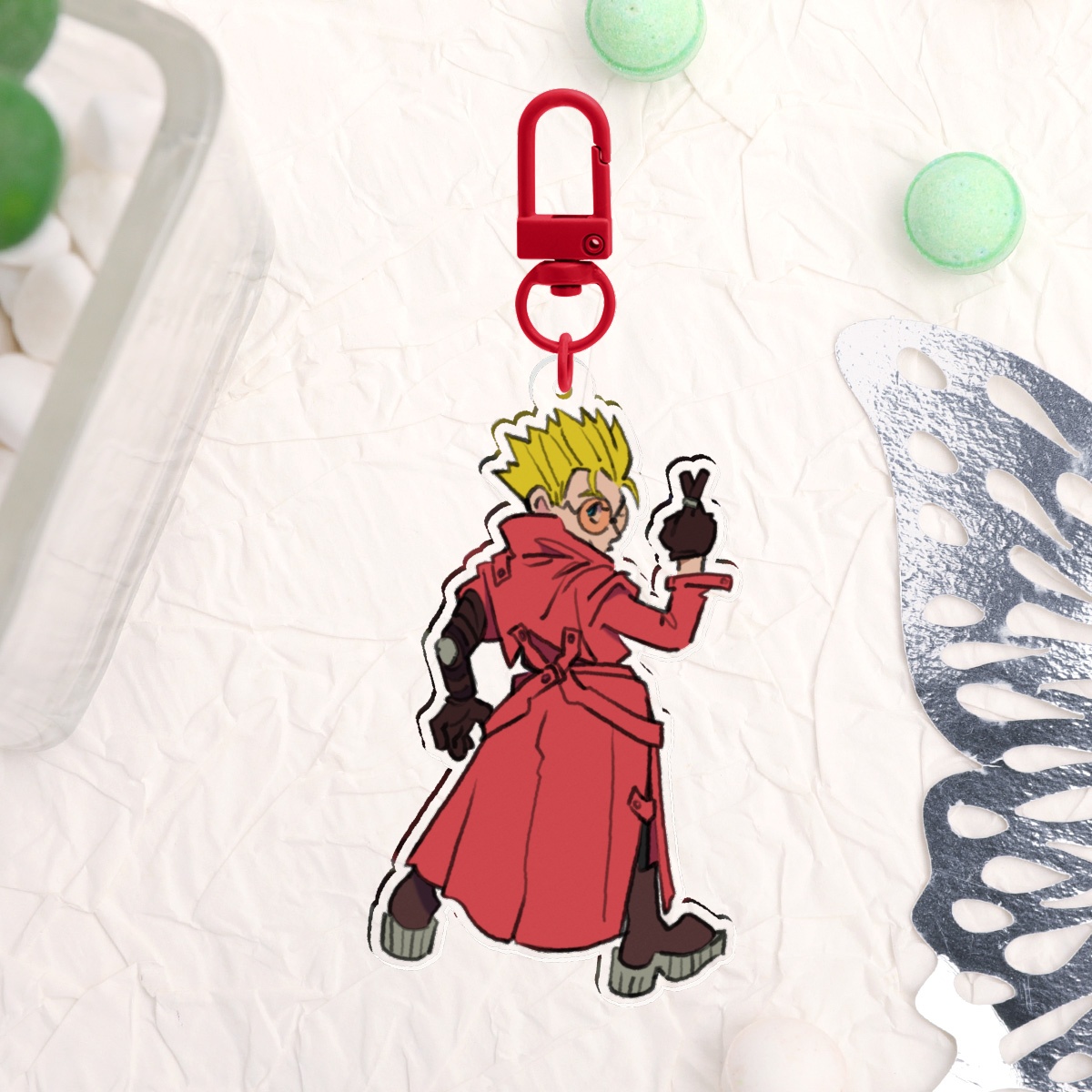 Vash The Stampede || Clear Keychain