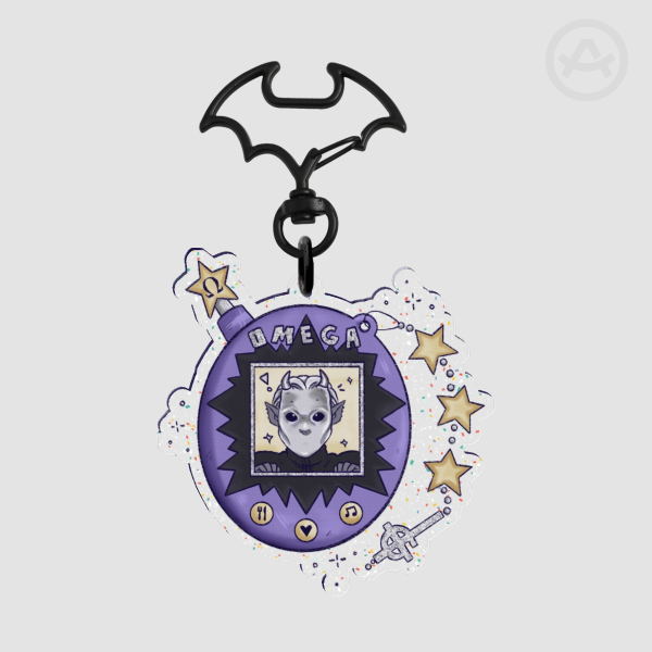 Omega Ghoul Glitter Acrylic Keychain