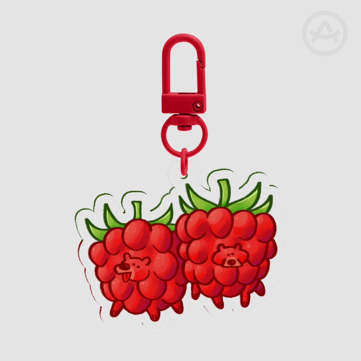 Raspbearries Keychain