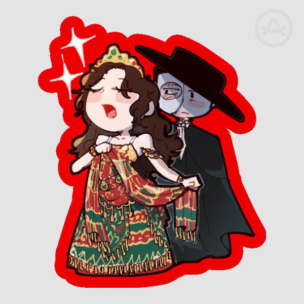 [Phantom of the Opera] Christine Daae and the Phantom Sticker