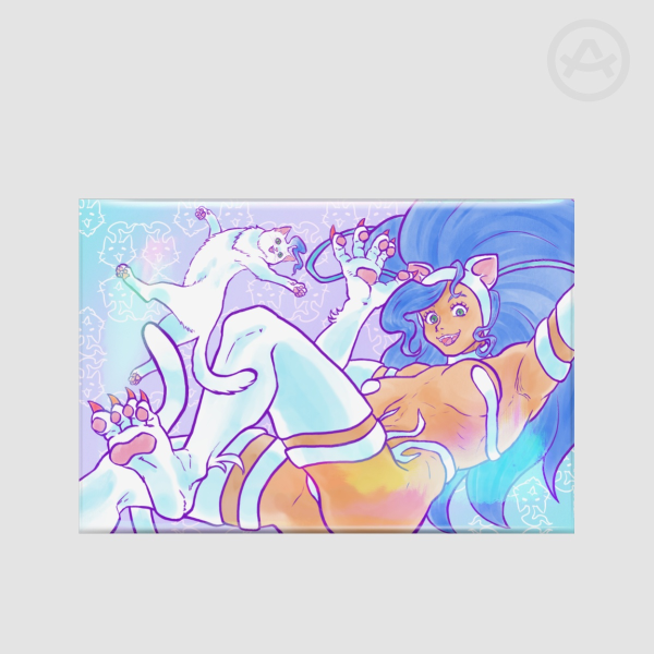 Darkstalkers Felicia Right Angle Rectangular Badges