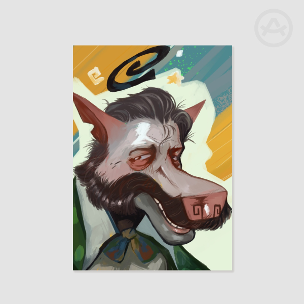 Harry Du Bois "Animal Jam" Otter Print