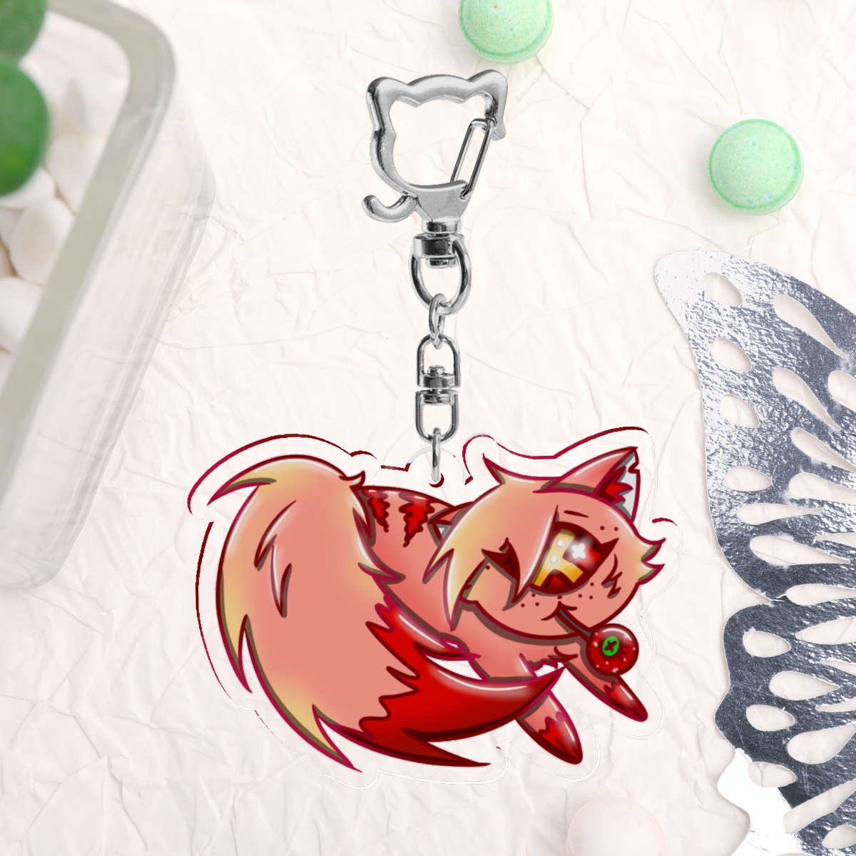Cherri Kitten Keychain