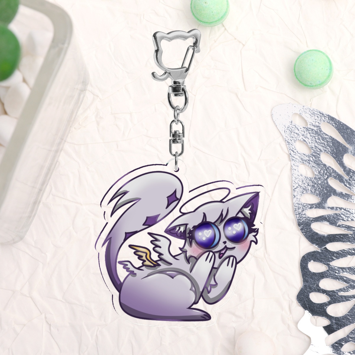 Emily Kitten Keychain