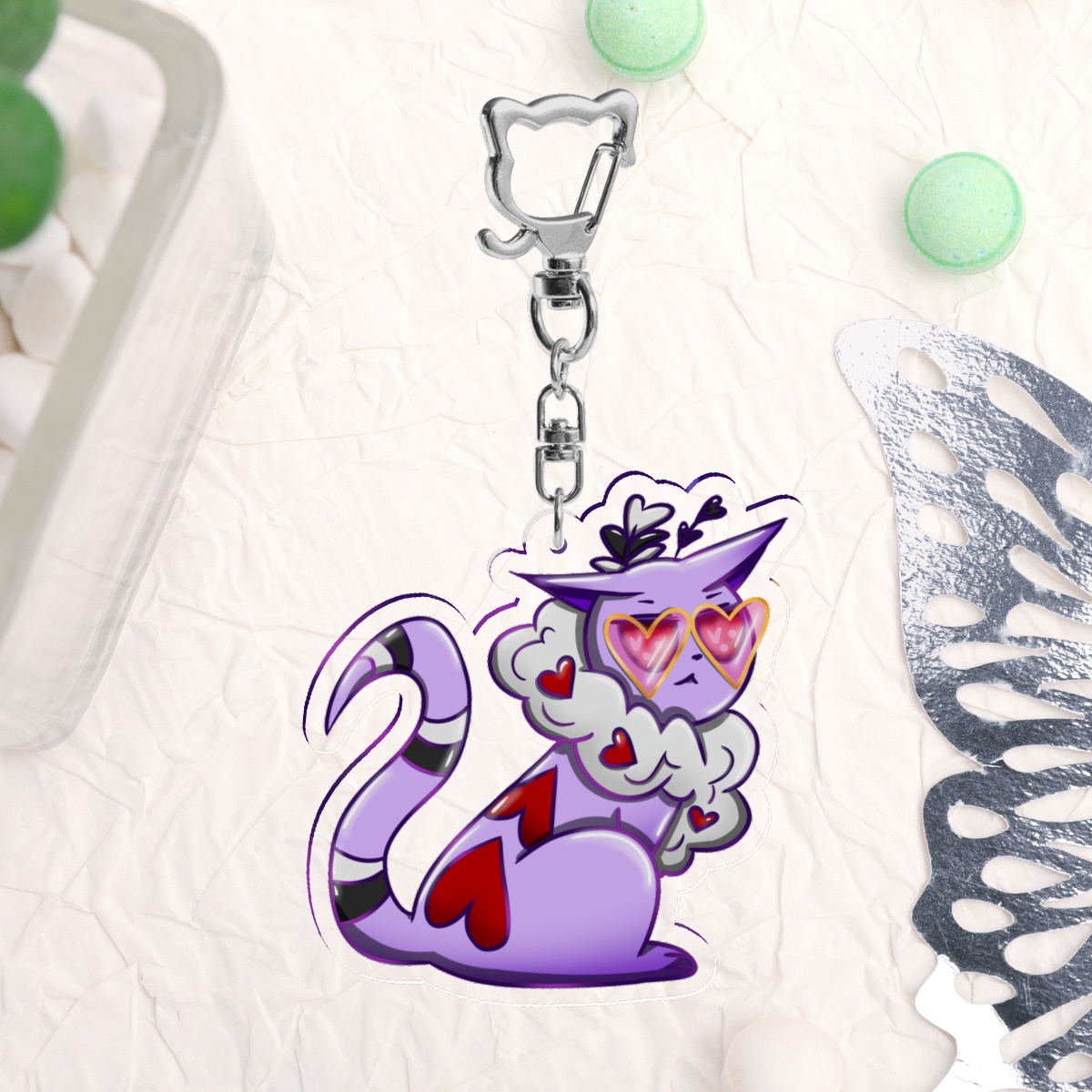 Valentino Kitten Keychain